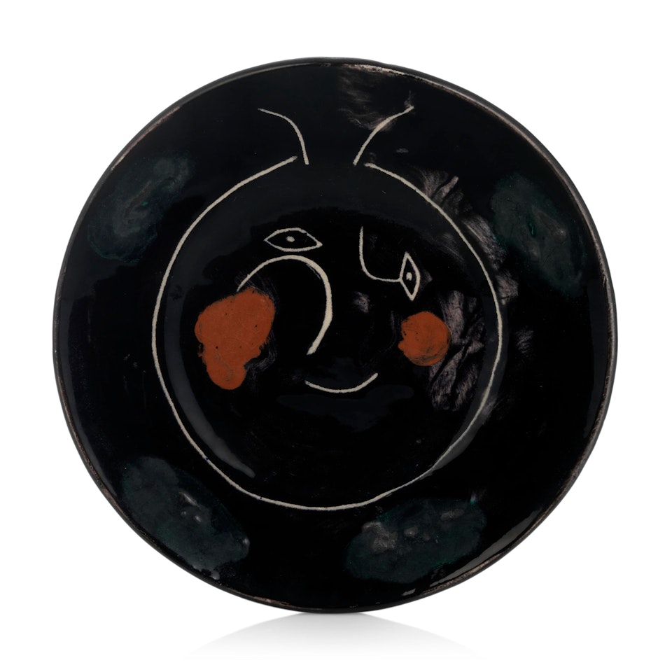 Service visage noir (A.R. 47) by Pablo Picasso