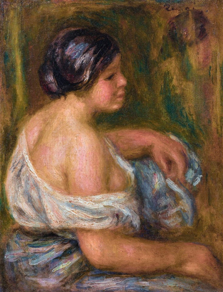 LA FEMME EN BLEU by Pierre-Auguste Renoir