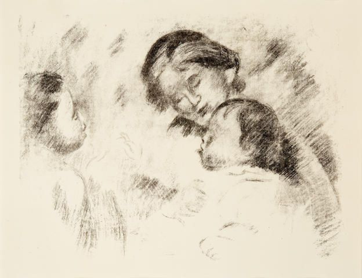 Une Mère et Deux Enfants by Pierre-Auguste Renoir