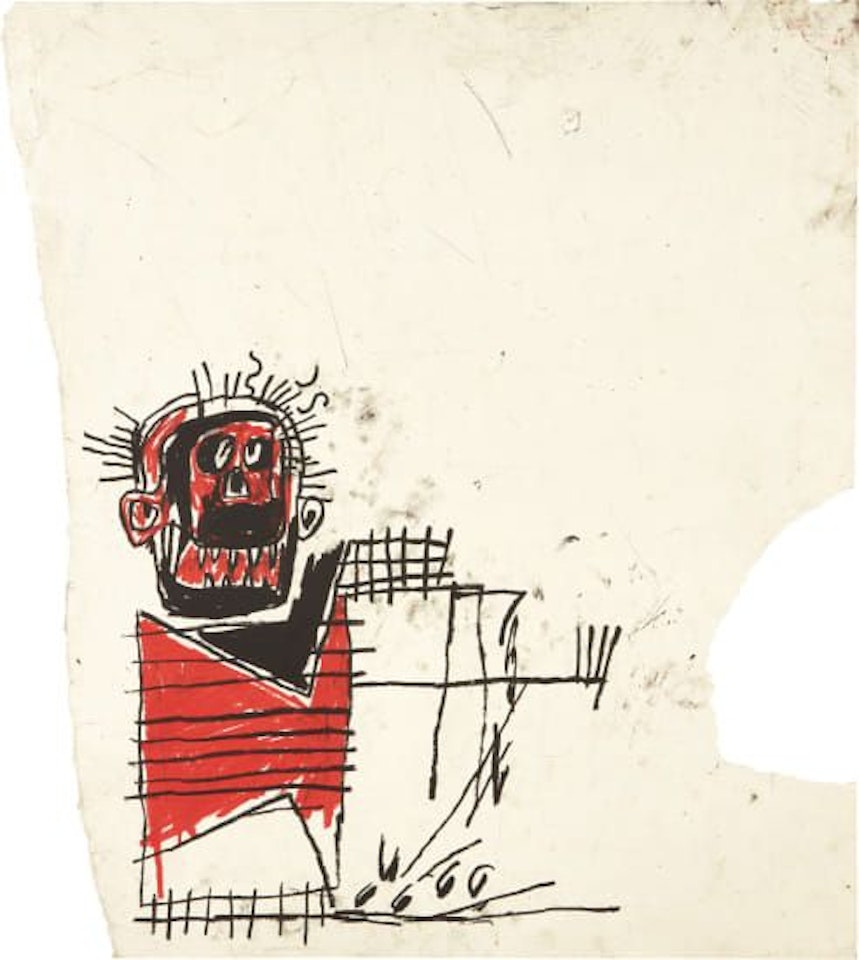 Untitled (Red/Black Figure) by Jean-Michel Basquiat