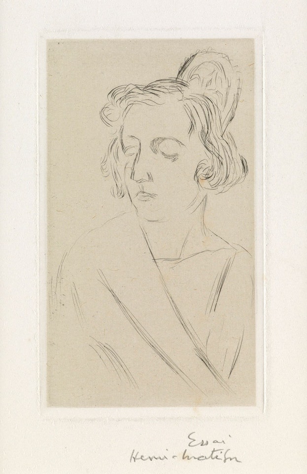 Espagnole Au Peigne, Les Yeux Baissés by Henri Matisse