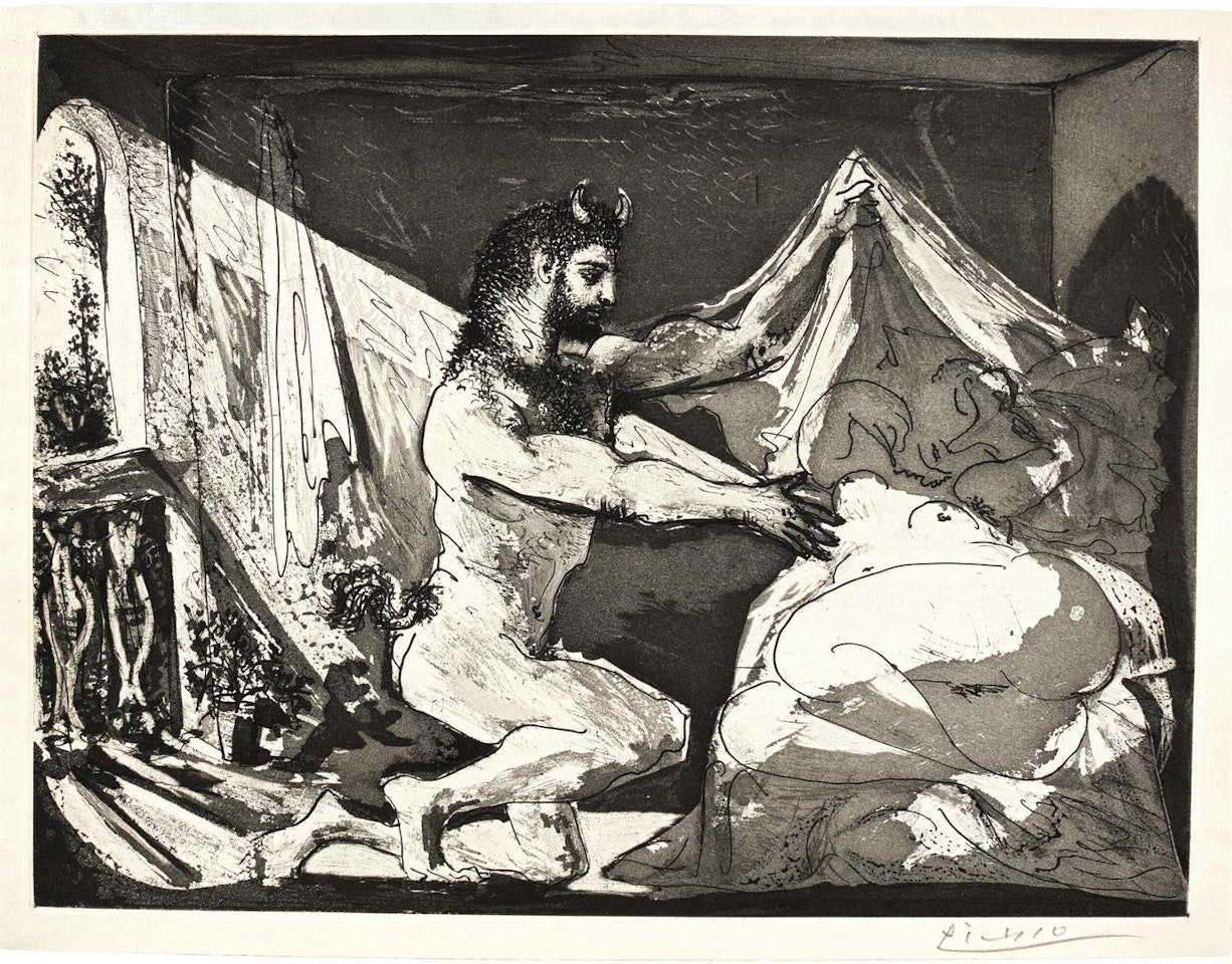FAUNE DÉVOILANT UNE FEMME (BLOCH 230; BAER 609) by Pablo Picasso
