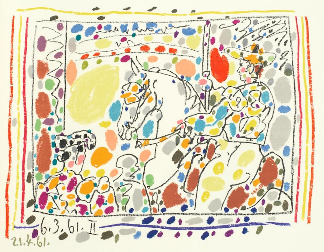 A Los Toros by Pablo Picasso