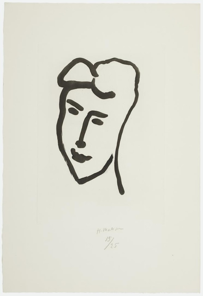 Visage de jeune femme by Henri Matisse