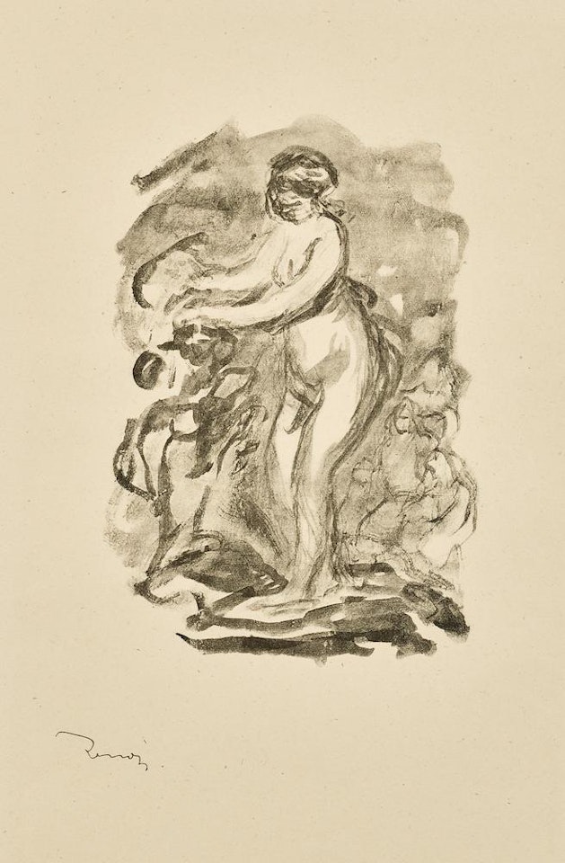 Femme au Cep de Vigne, Variante, from L'Album des Douze Lithographies Originales de Pierre-Auguste Renoir (D. 45) by Pierre-Auguste Renoir