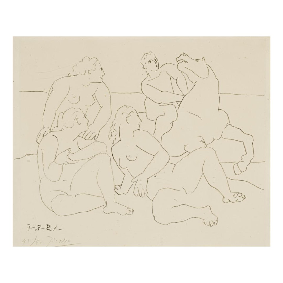 LE CAVALIER (B. 40; M. VIII) by Pablo Picasso