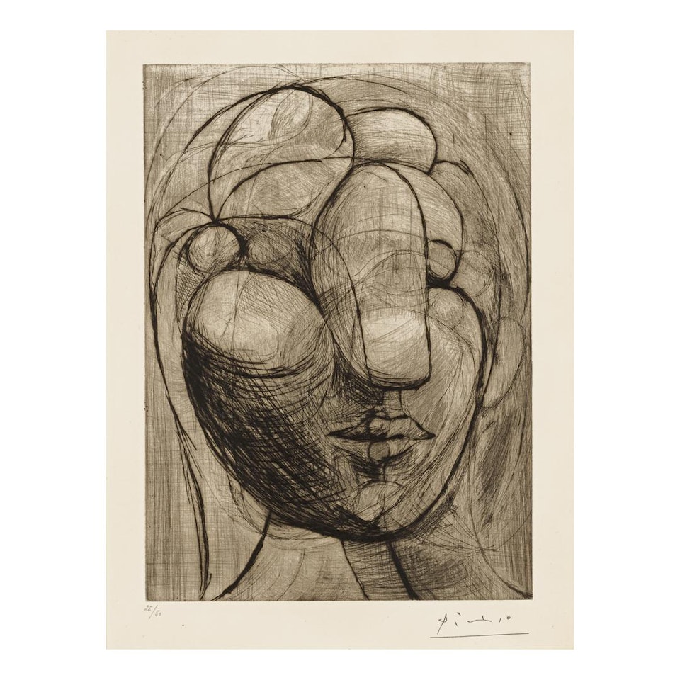 SCULPTURE. TÊTE DE MARIE-THÉRÈSE (B. 250; BA. 288) by Pablo Picasso