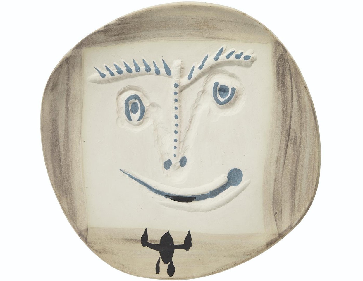 Visage à la cravate (A.R. 450) by Pablo Picasso