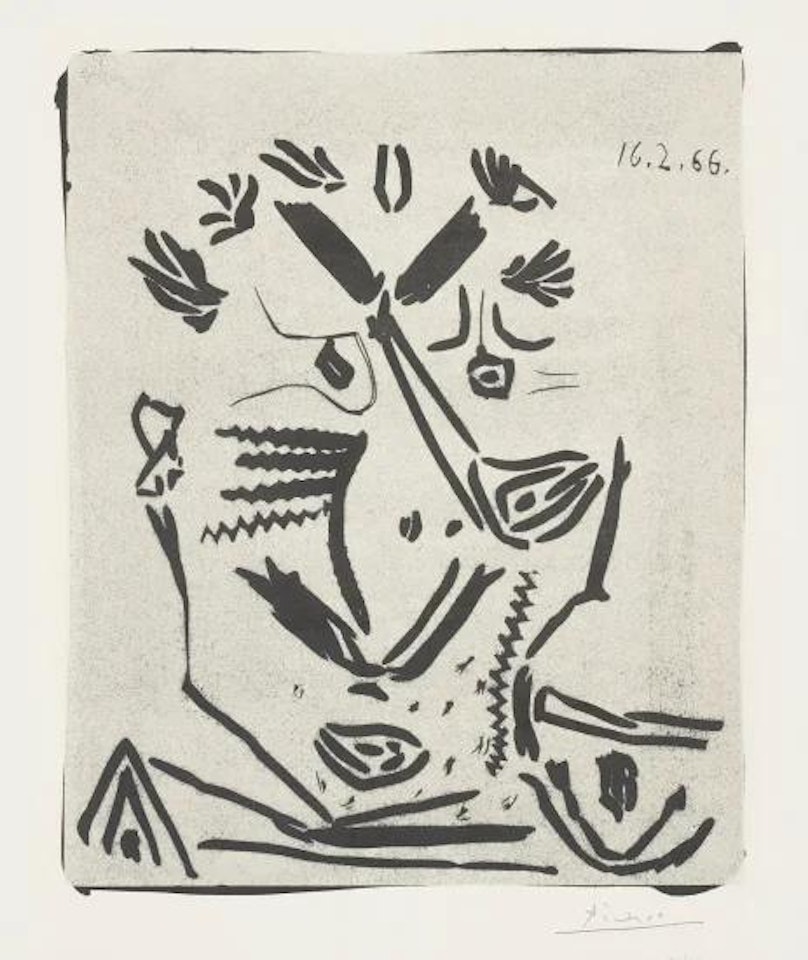 Portrait d’homme (Portrait of a Man), from Notre Dame de vie by Pablo Picasso