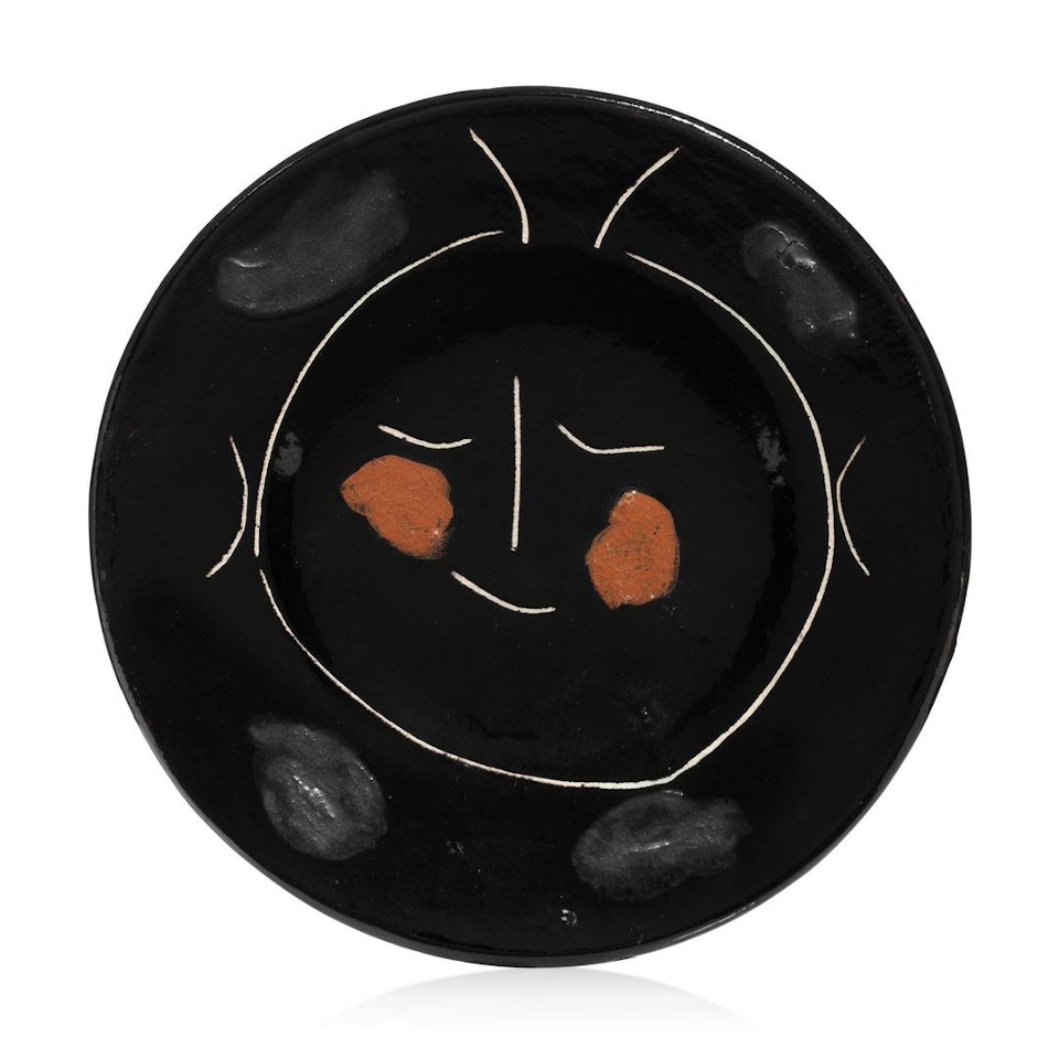 Service visage noir (A.R. 41) by Pablo Picasso