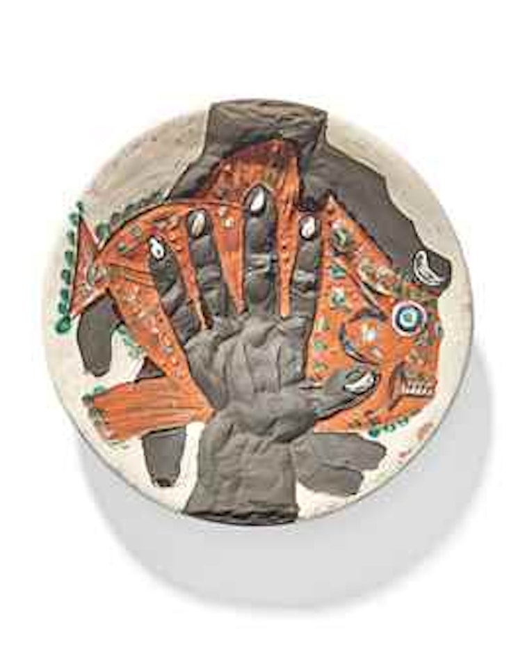 Mains au poisson (A.R. 215) by Pablo Picasso