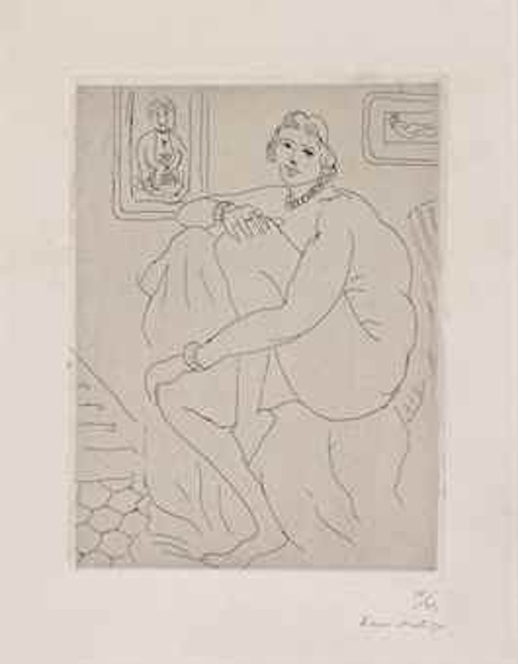 Nu assis dans l'atelier by Henri Matisse