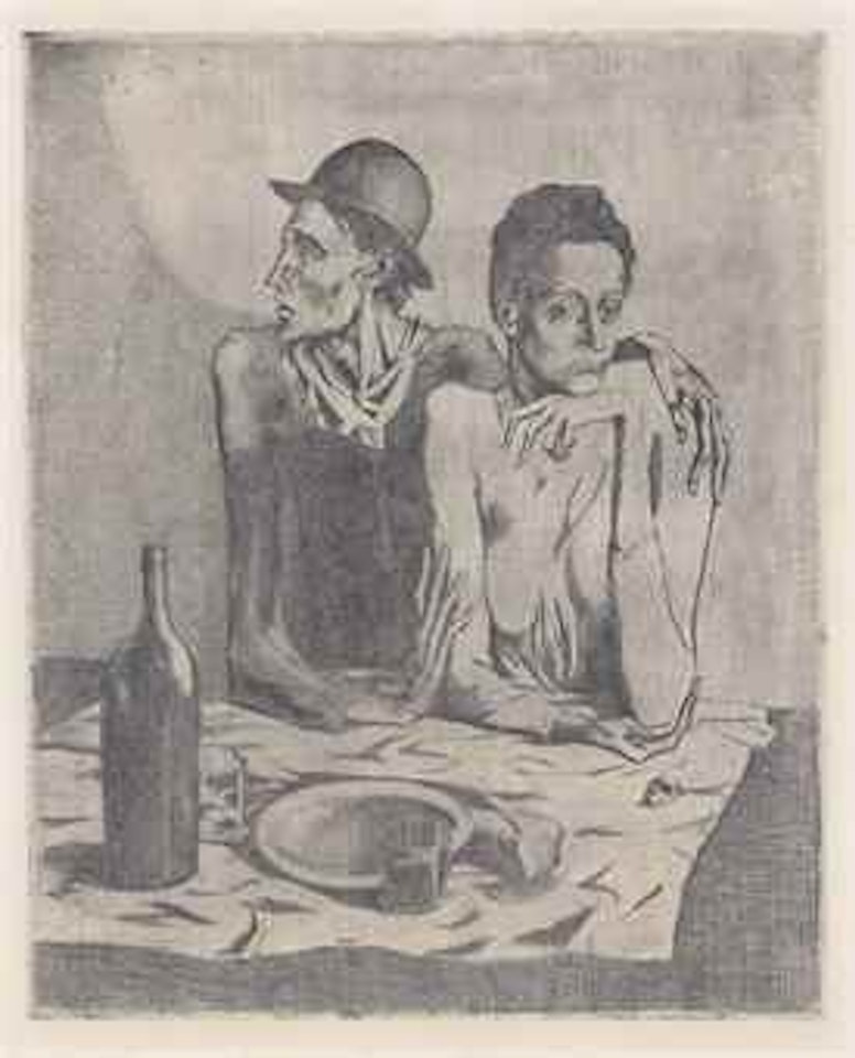 Le Repas Frugal, from: La Suite des Saltimbanques by Pablo Picasso