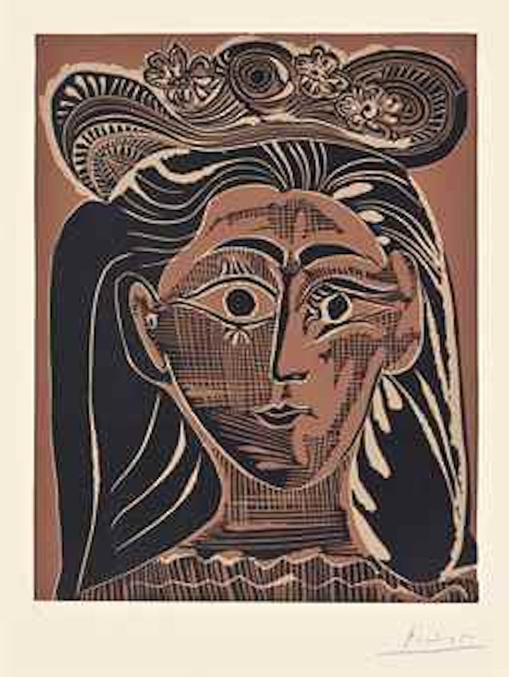 Femme au Chapeau à Fleurs by Pablo Picasso