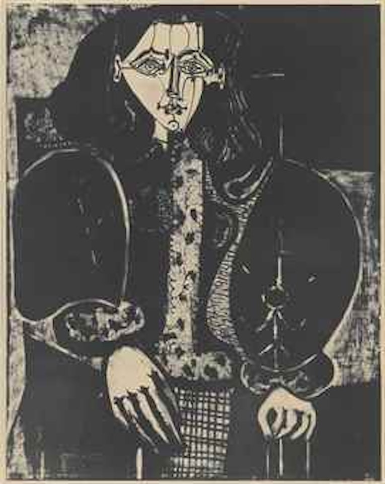 Femme au fauteuil no. 1 (d'après le rouge) by Pablo Picasso