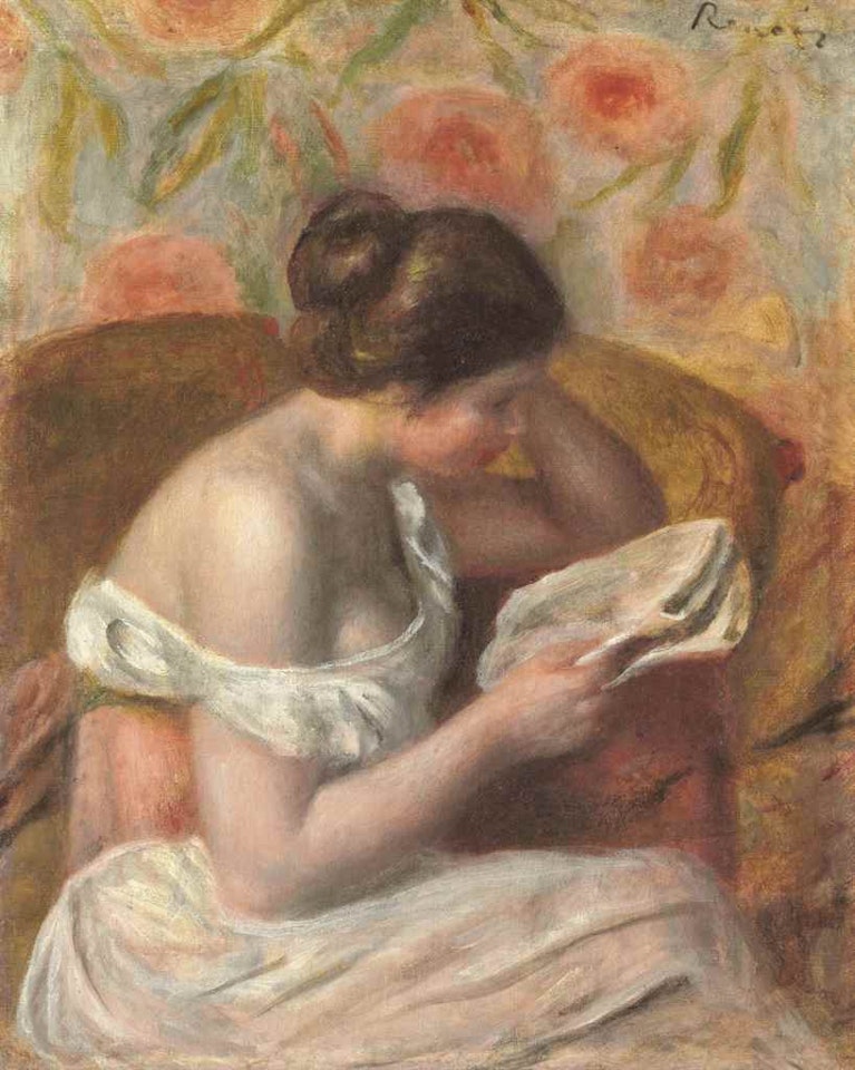 Femme lisant by Pierre-Auguste Renoir
