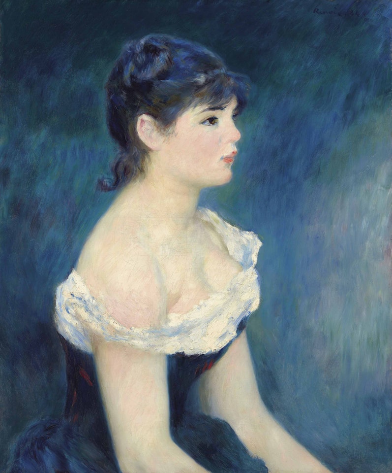 Buste de femme, de profil by Pierre-Auguste Renoir