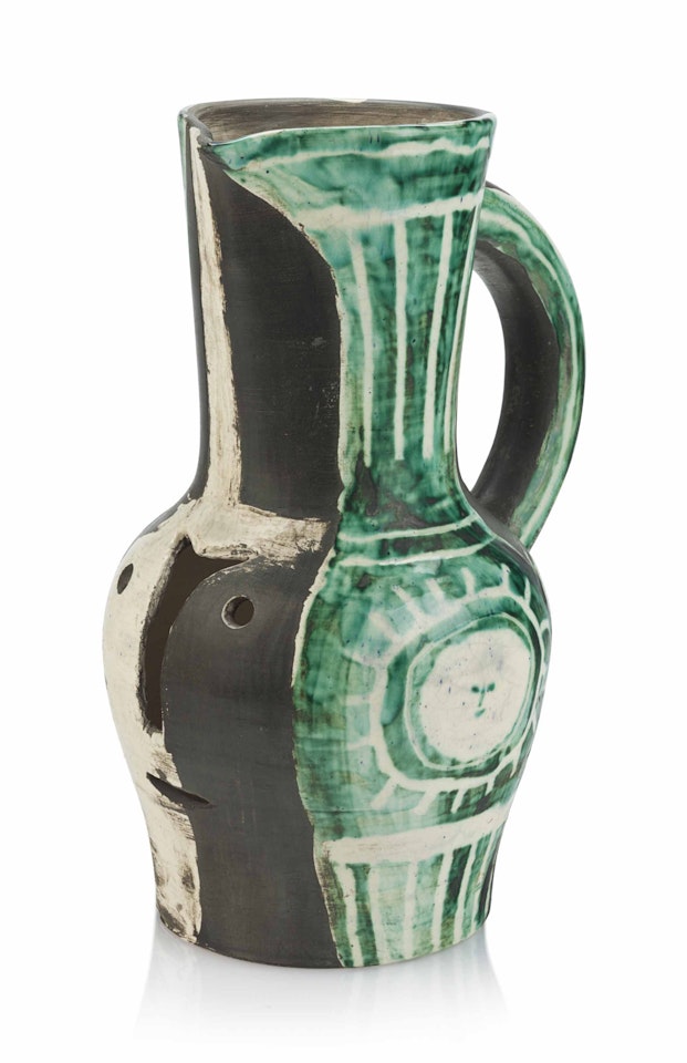 Pichet à lampe (Visage découpé) by Pablo Picasso
