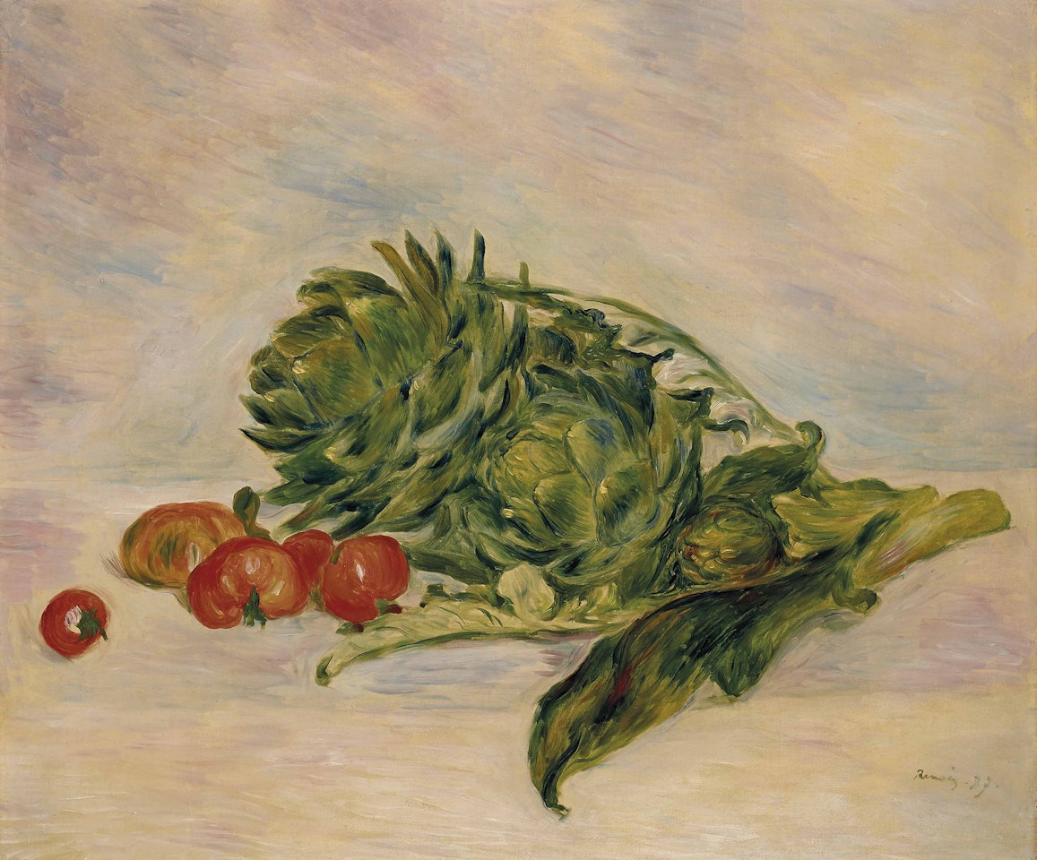 Artichauts et tomates by Pierre-Auguste Renoir