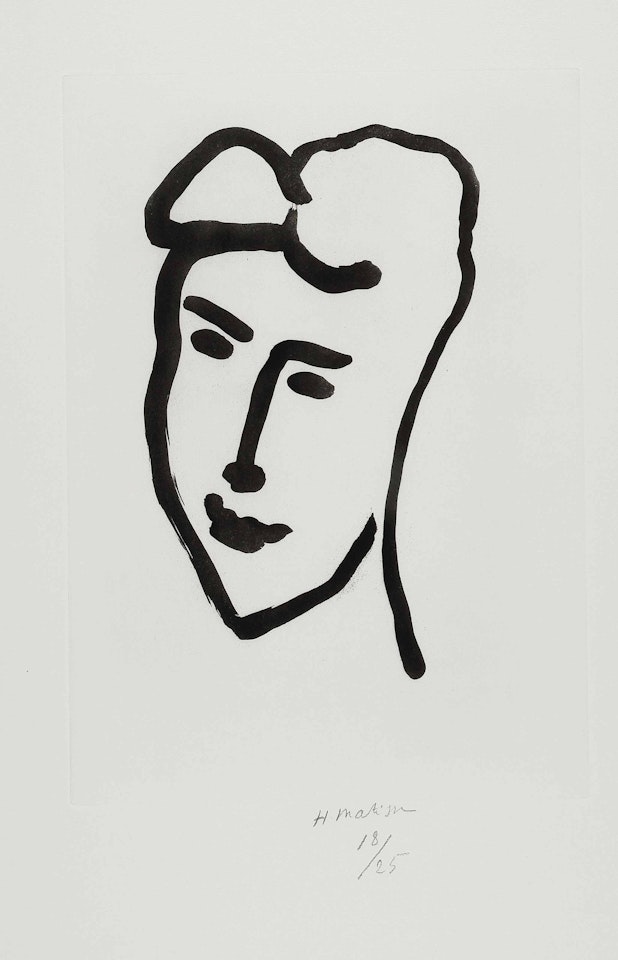 Visage de jeune femme by Henri Matisse