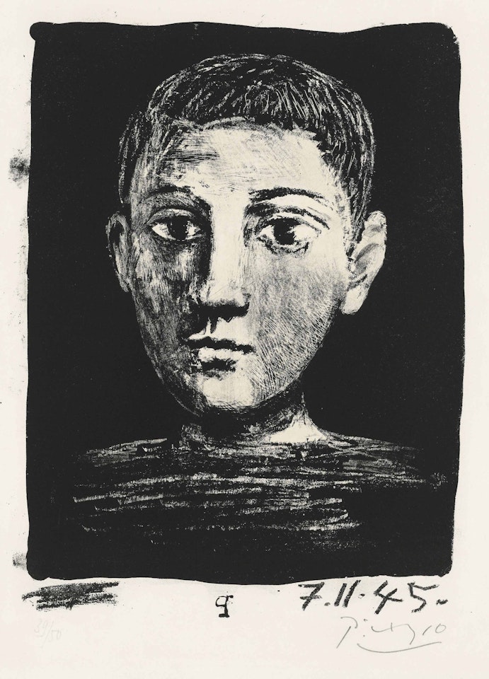 Tête de jeune garcon by Pablo Picasso