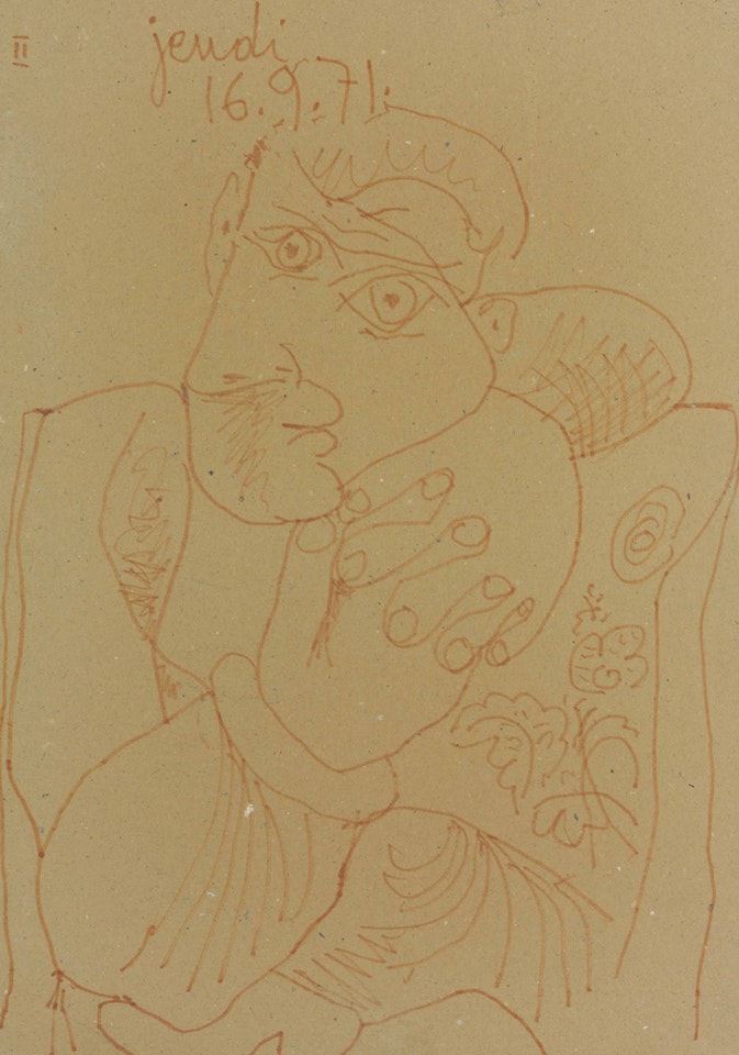Homme assis by Pablo Picasso