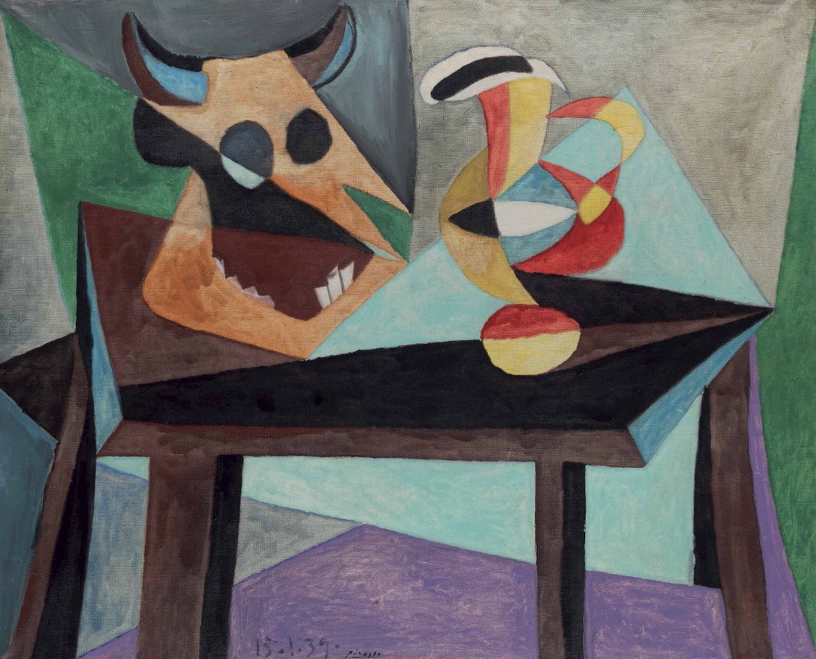 Nature morte: Tête de taureau by Pablo Picasso