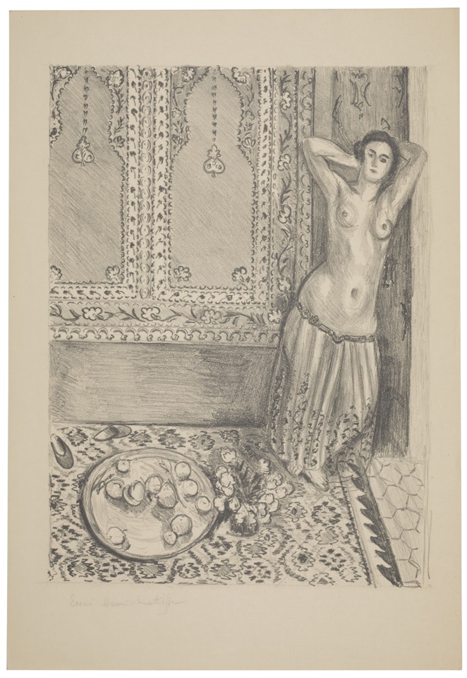 Odalisque debout au plateau de fruits by Henri Matisse