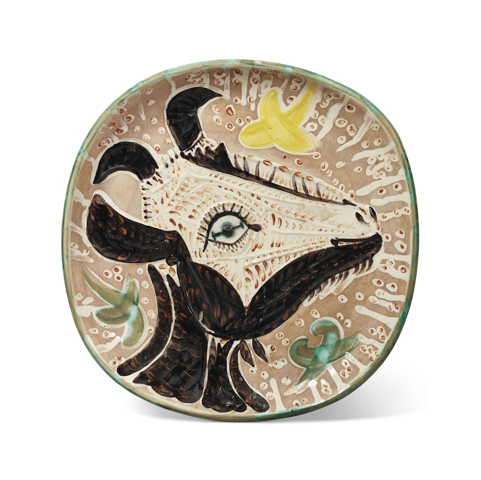 Tête de chèvre de profil (A.R. 153) by Pablo Picasso