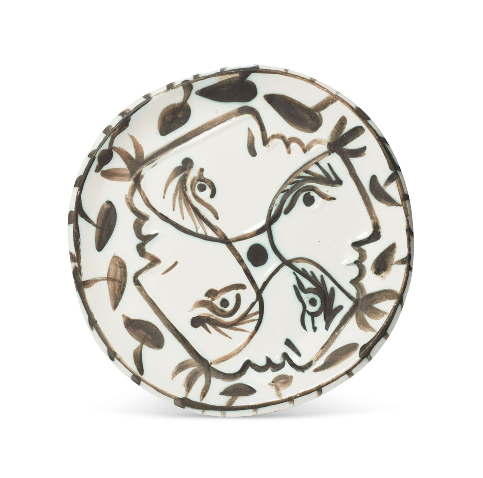 Quatre profils enlacés (A.R. 88) by Pablo Picasso