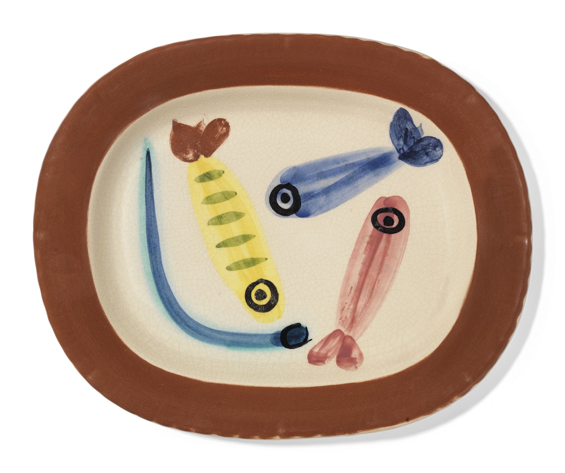 Quatre poissons polychromes by Pablo Picasso