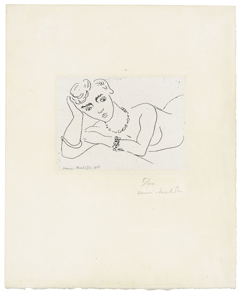 Nu allongé, from: Dessins by Henri Matisse