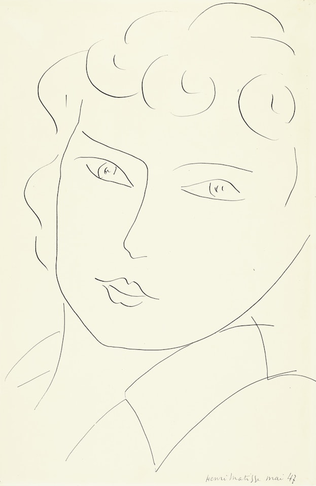 Tête de femme (recto and verso) by Henri Matisse