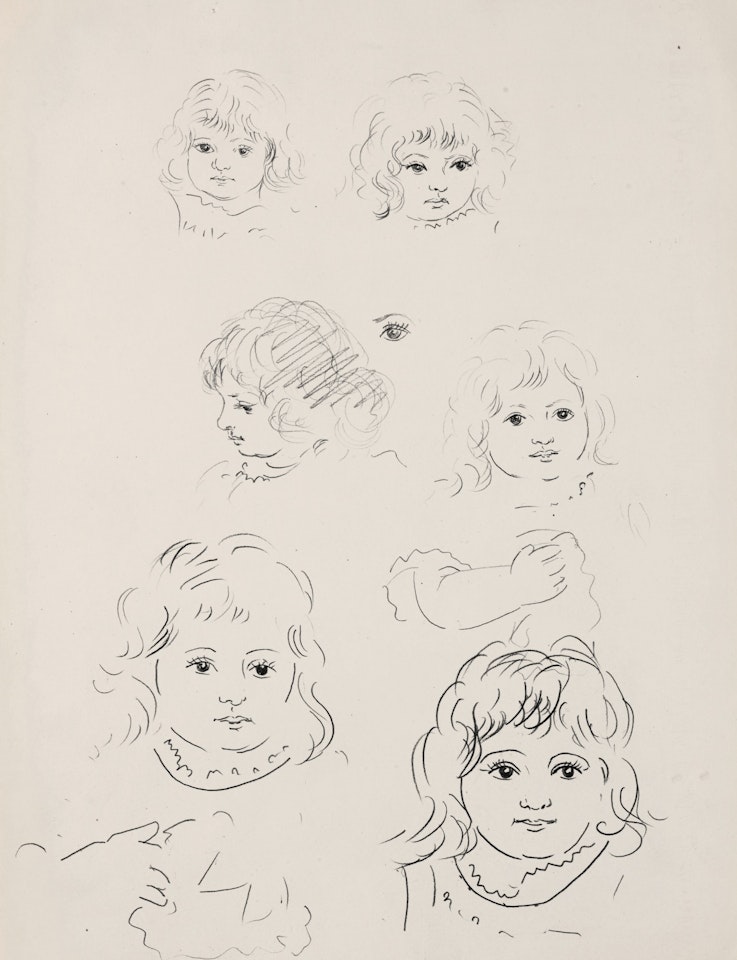 PORTRAITS DE PETITES FILLES (SIX SUJETS) by Pablo Picasso