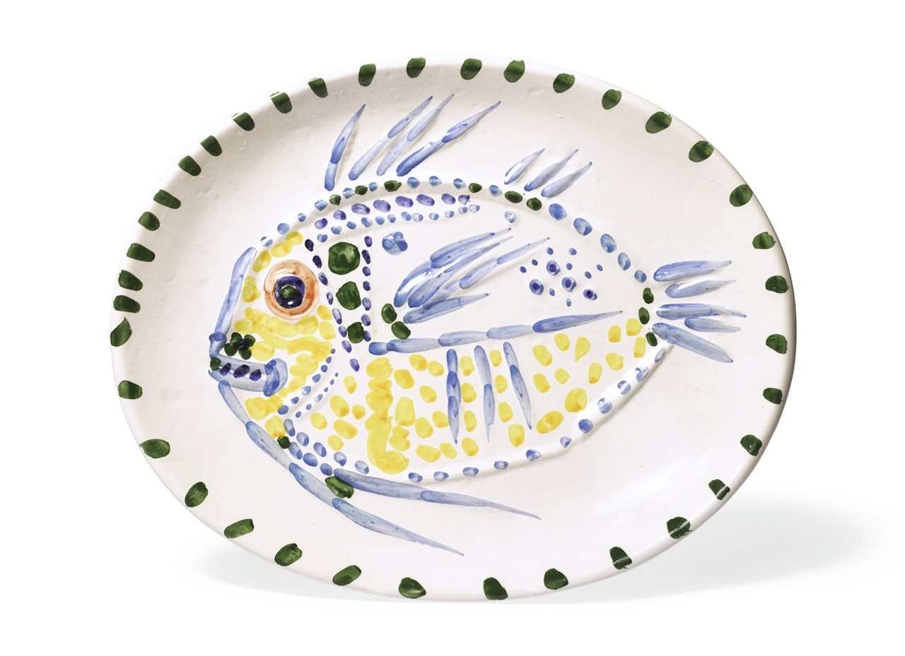 POISSON FOND BLANC (A. R. 168) by Pablo Picasso