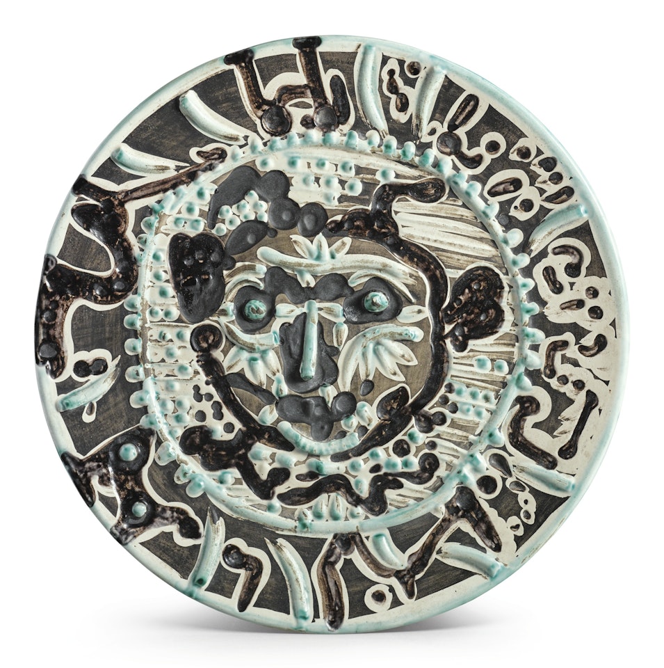 VISAGE DE FAUNE TOURMENTÉ (A.R. 320) by Pablo Picasso