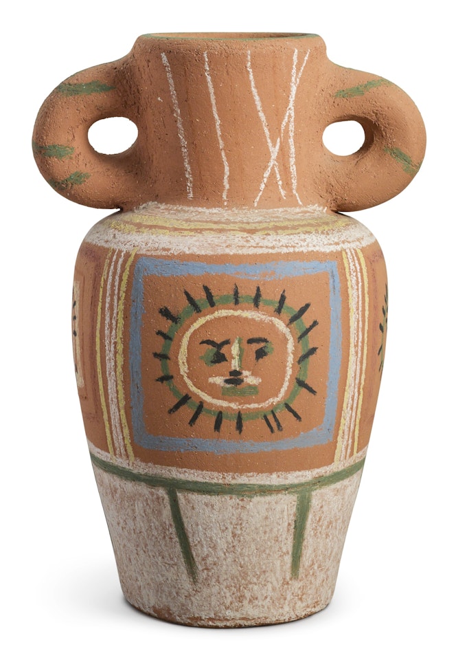 VASE AU DÉCOR PASTEL (A.R. 190) by Pablo Picasso