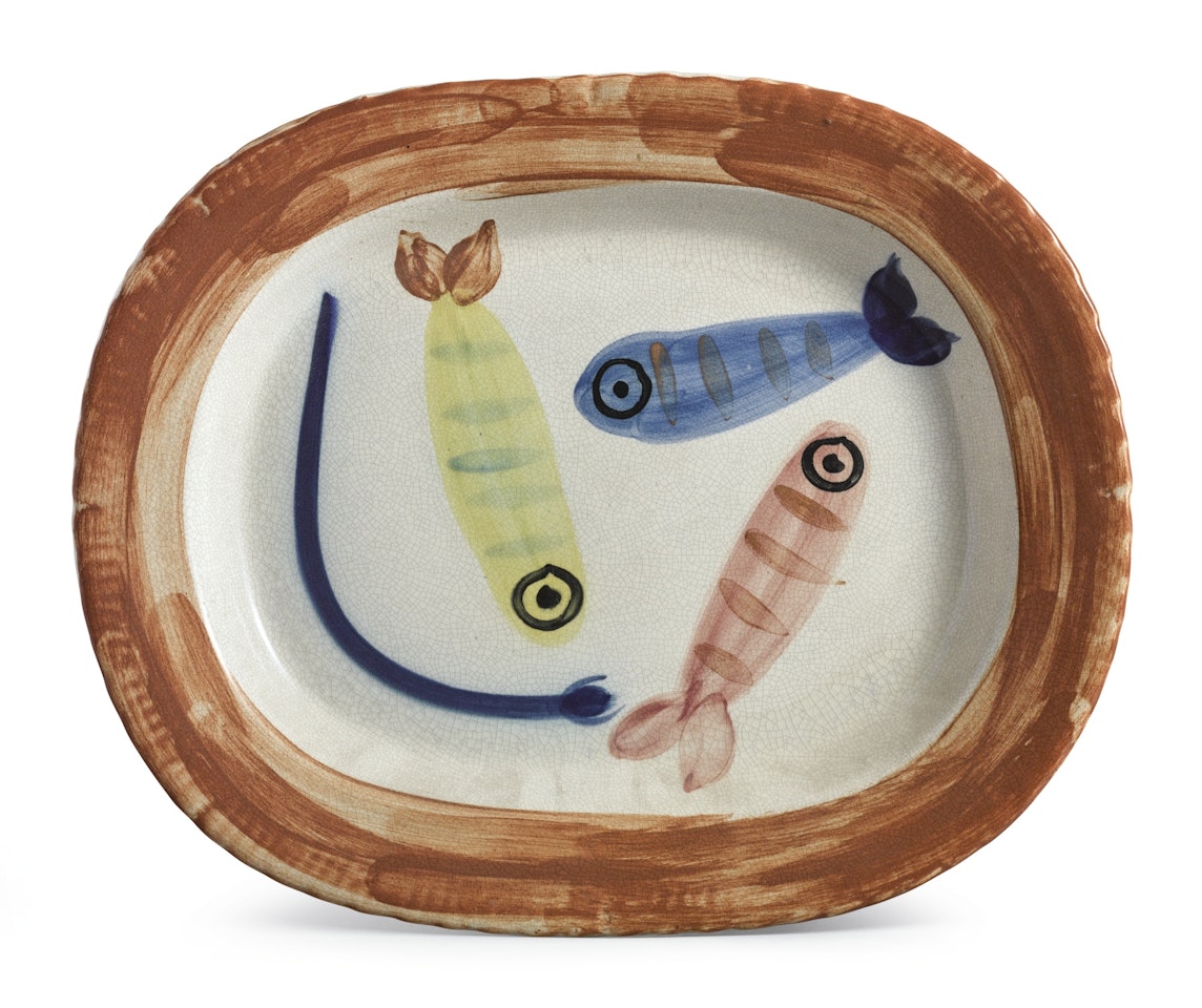 QUATRE POISSONS POLYCHROMES (ALAIN RAMIÉ 31) by Pablo Picasso
