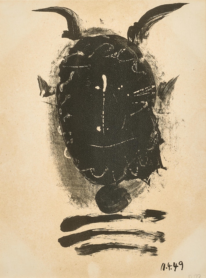 4 prints, from Elégie d'Ihpétonga (4 works)(B. 605-608: M. 177) by Pablo Picasso