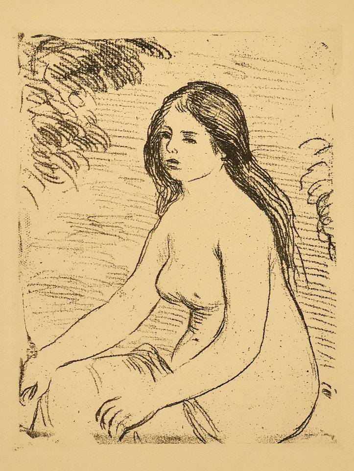 Femme Nue Assise(D. 12) by Pierre-Auguste Renoir