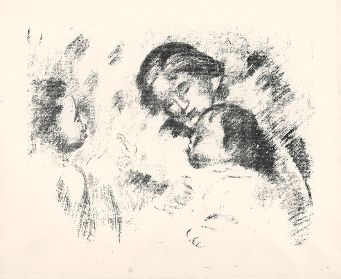 Une Mère et Deux Enfants(D. S. 54) by Pierre-Auguste Renoir