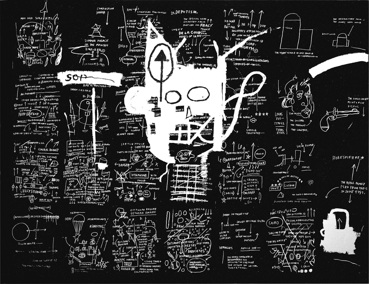 UNTITLED (RETURN OF THE CENTRAL FIGURE) by Jean-Michel Basquiat