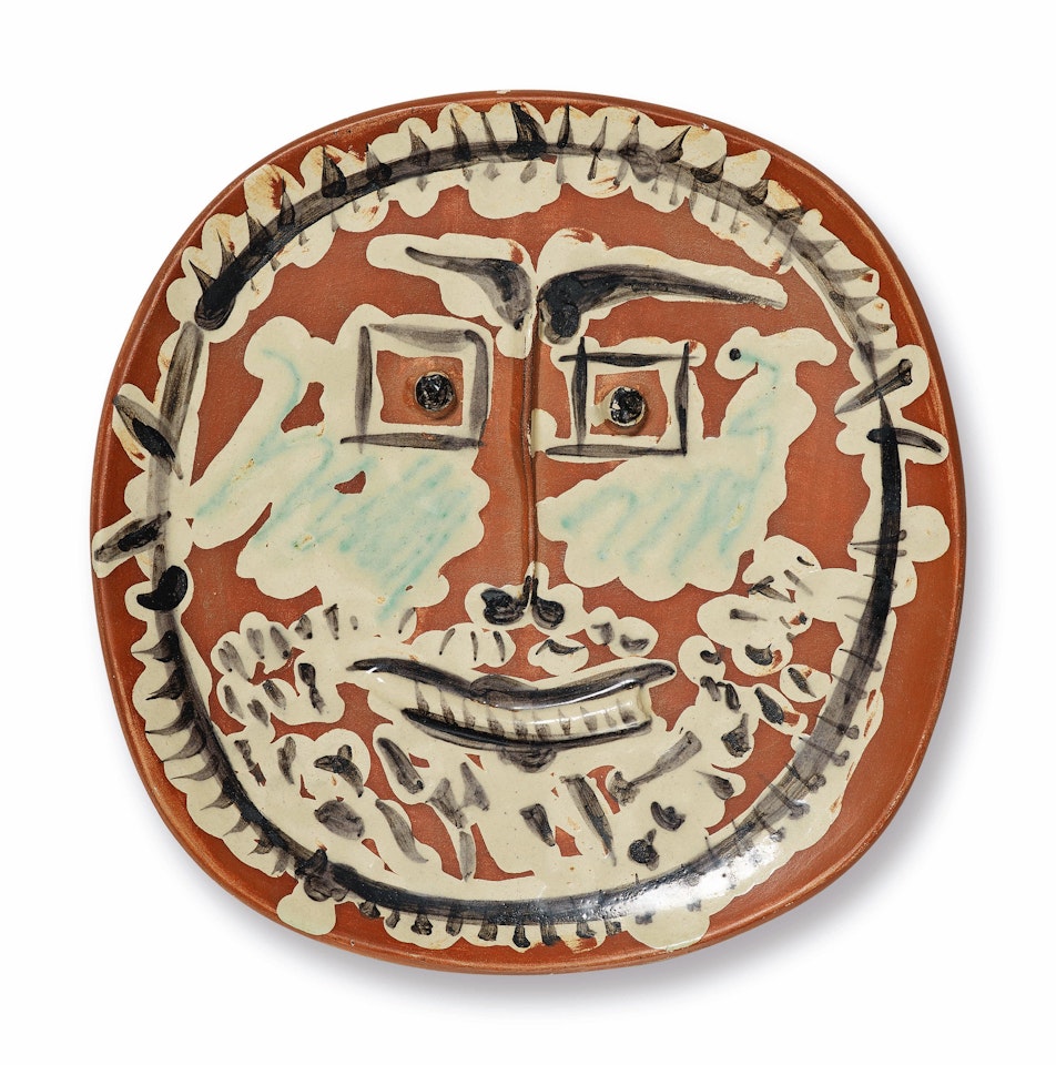 VISAGE AUX YEUX CARRÉES (A. R. 415) by Pablo Picasso
