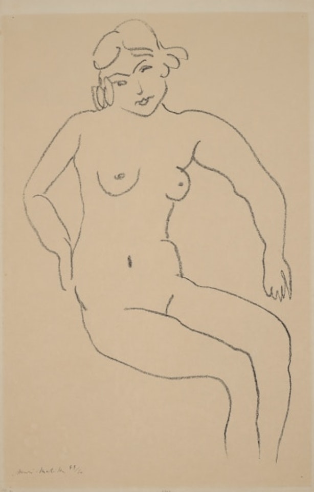 Nu assis, chevelure claire (Seated Nude with Light Hair) by Henri Matisse