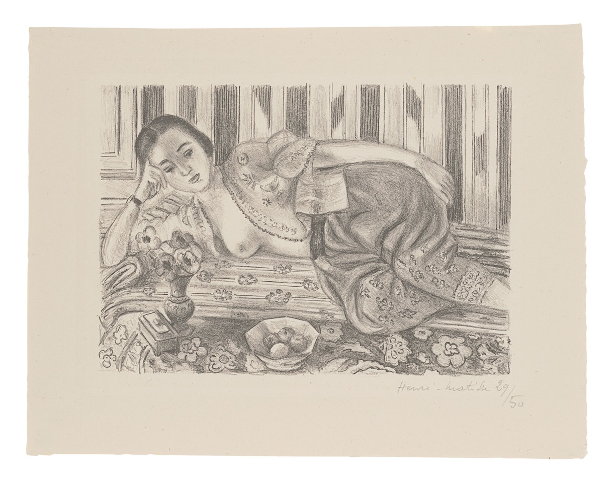 Odalisque á la culotte de satin rouge by Henri Matisse