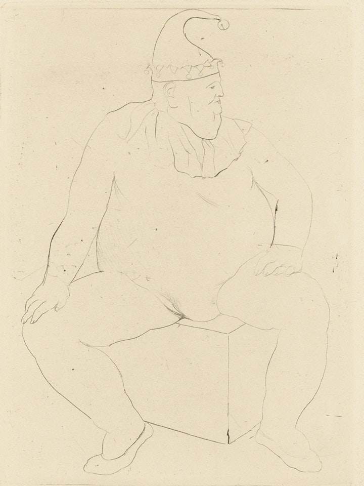 Le Saltimbanque au repos, from 'La Suite des Saltimbanques' (Bloch 10; Baer 12.b.2) by Pablo Picasso