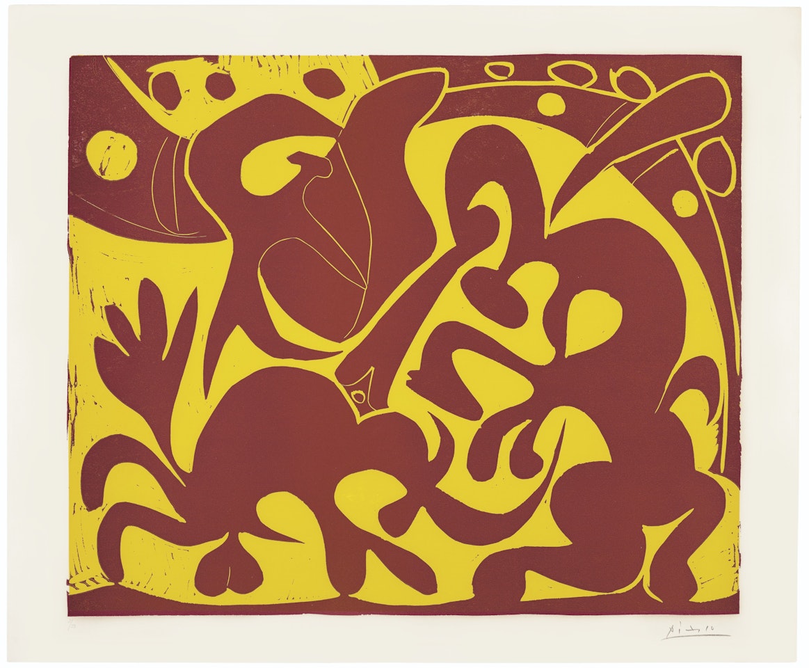 Pique (Rouge et jaune) by Pablo Picasso