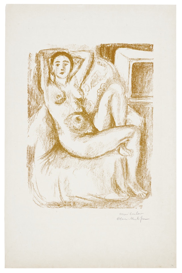 Nu au fauteuil bistre by Henri Matisse