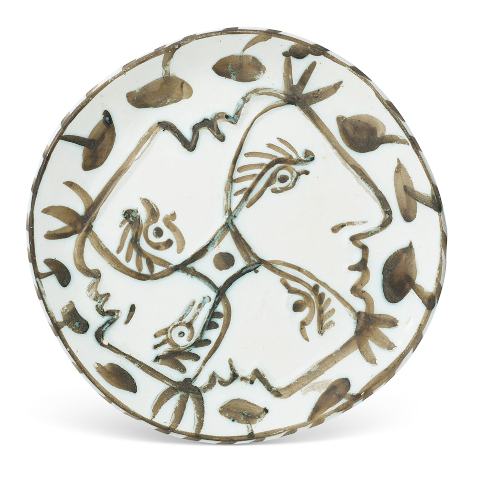 Quatre profils enlacés (A.R. 88) by Pablo Picasso