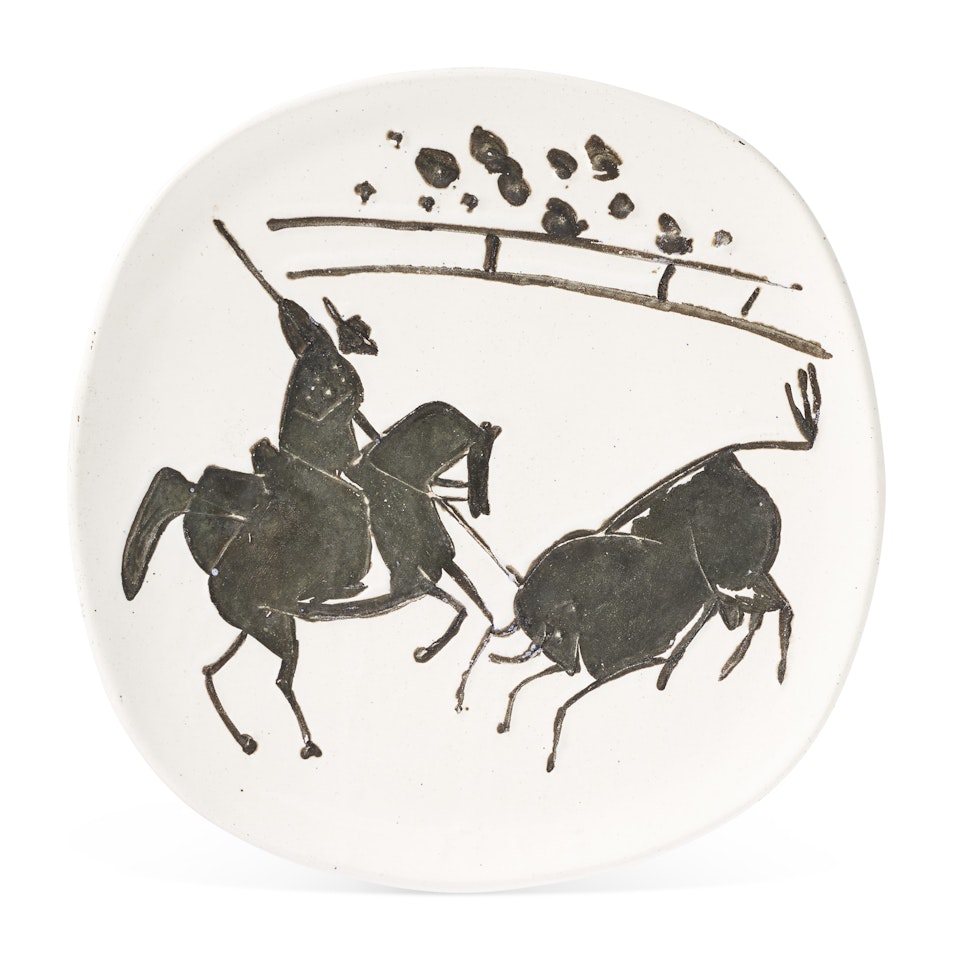 Picador et taureau (A.R. 194) by Pablo Picasso